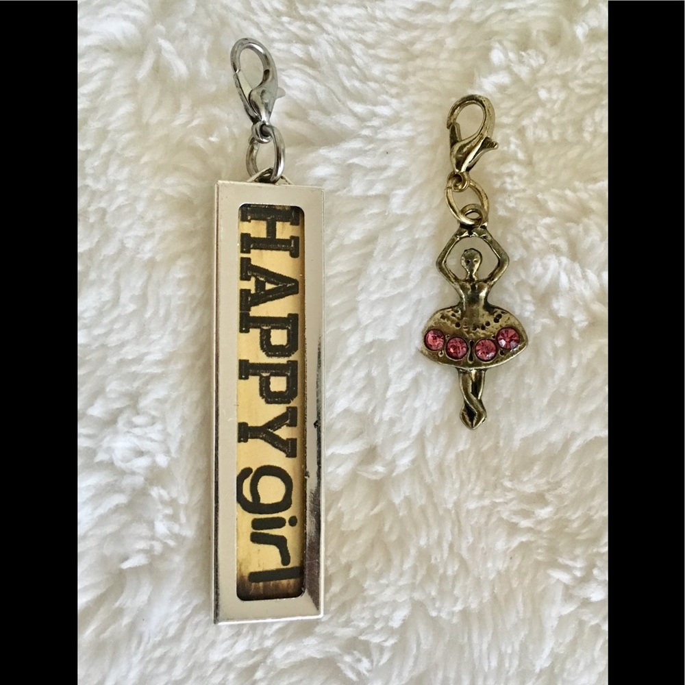 Set of Charms (Ballerina and “Happy Girl”)